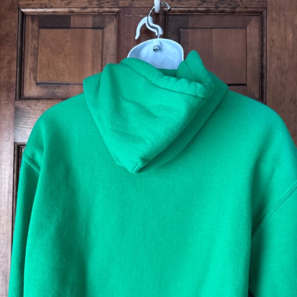 Gildan Green Hoodie Sweatshirt w/IRISH & Shamrock Medium - Picture 10 of 12
